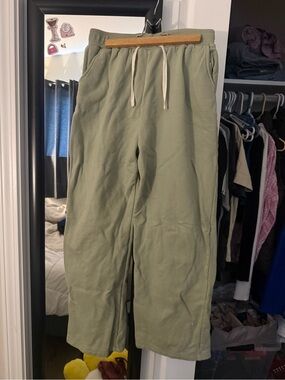 Women’s Olive Green Drawstring Sweatpants
